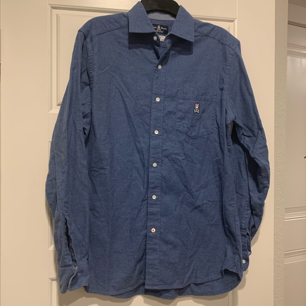 Psycho Bunny Long Sleeve Collared Shirt